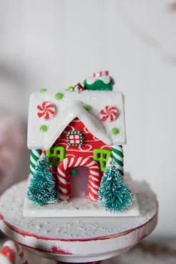 3” Acrylic Light Up Gingerbread House Ornament