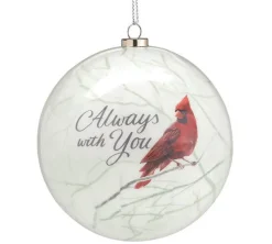 4" "Always with You" Cardinal Ornament