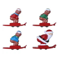 47" Animated & Musical Gingerbread Ski Slope