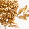 14" Antique Gold Metallic Berry Bunch