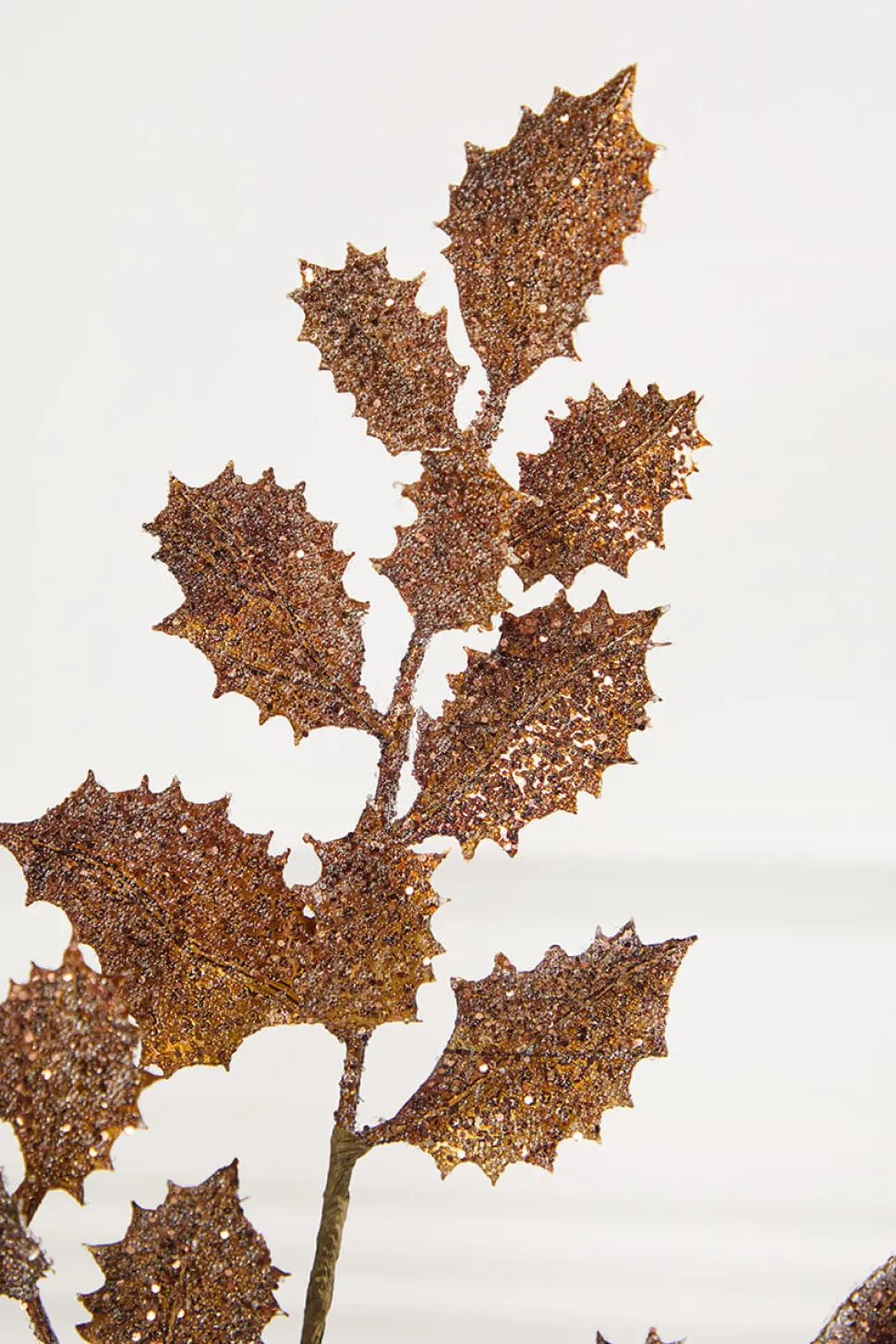 22" Antique Gold Shimmer Holly