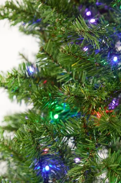 7.5' Aspen Pine Artificial Christmas Tree with 400 Color-Changing Lights