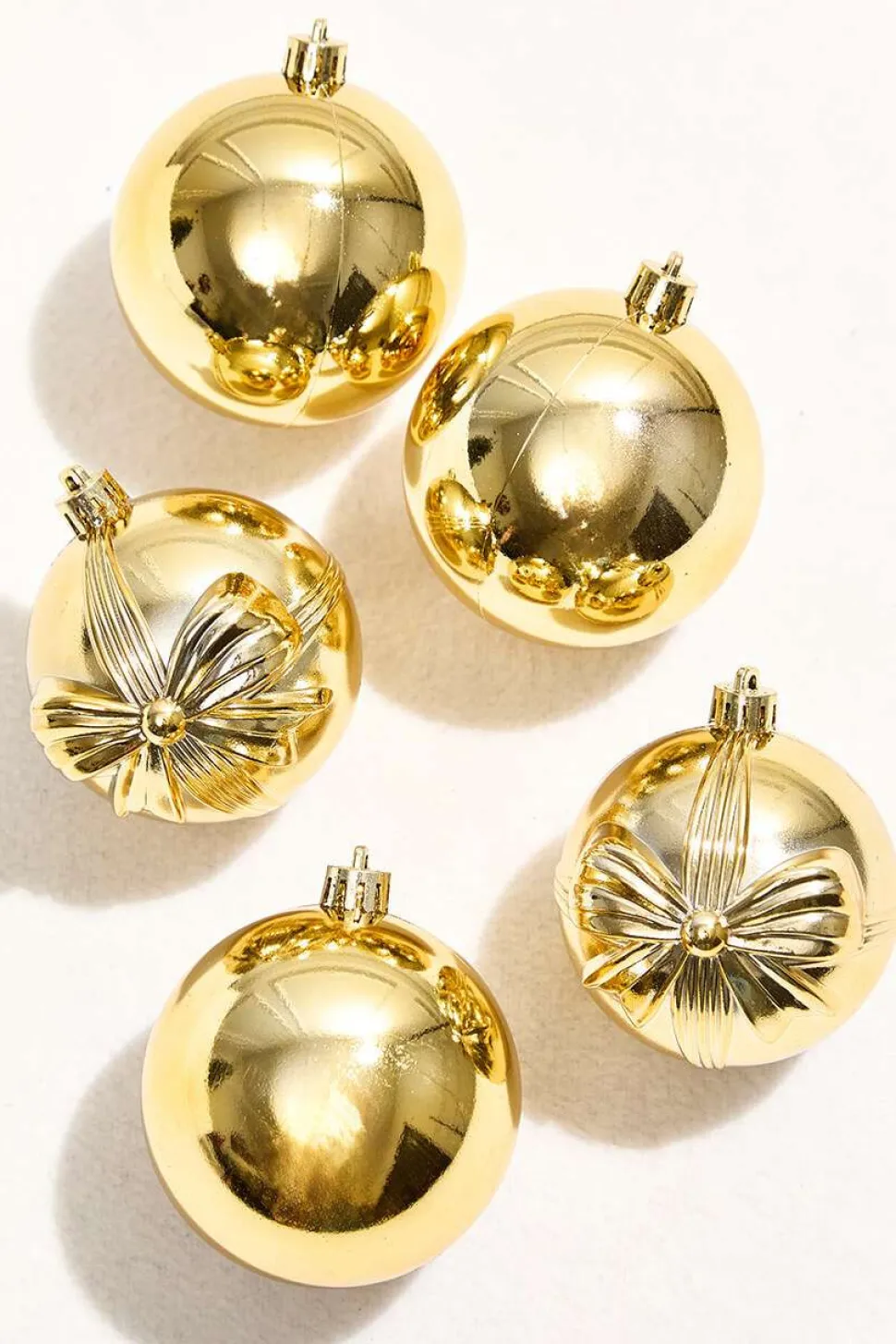 3" Assorted Tube - Shiny Gold
