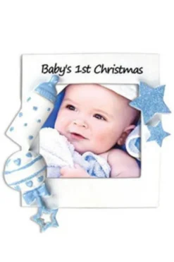 5" Baby Boy's 1st Christmas Personalizable Ornament