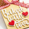 8” Baked With Love Chopping Board Ornament