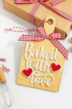 8” Baked With Love Chopping Board Ornament