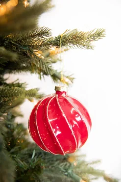 4” Ball Glass Ornament - Set of 4
