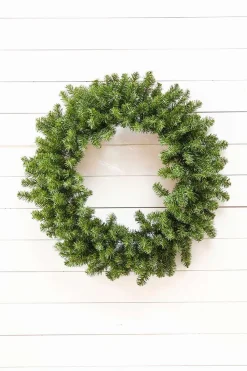 30" Battery Operated LED Balsam Pine Wreath