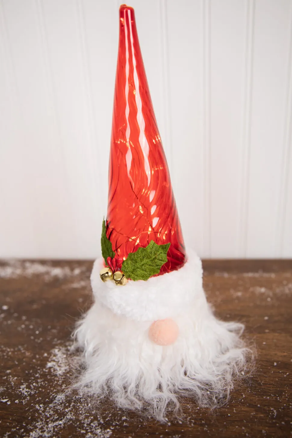 12” Battery Operated Lighted Gnome Santa