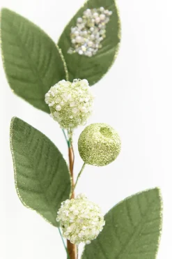 30" Beaded Apple Berry Glitter Spray