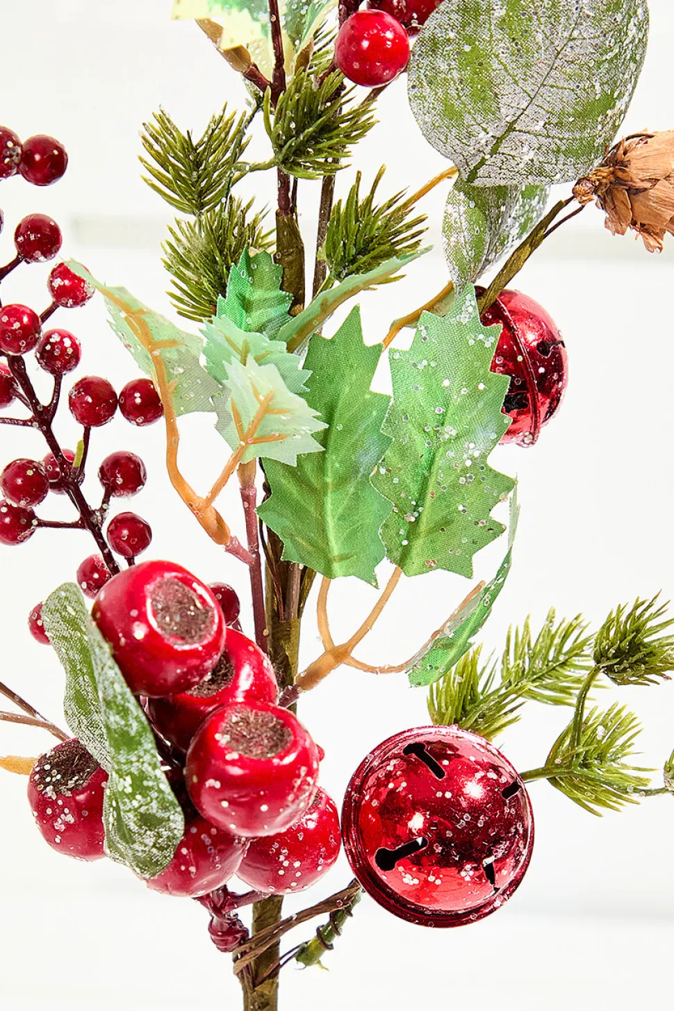 17” Berry Holly Pick - Green & Red