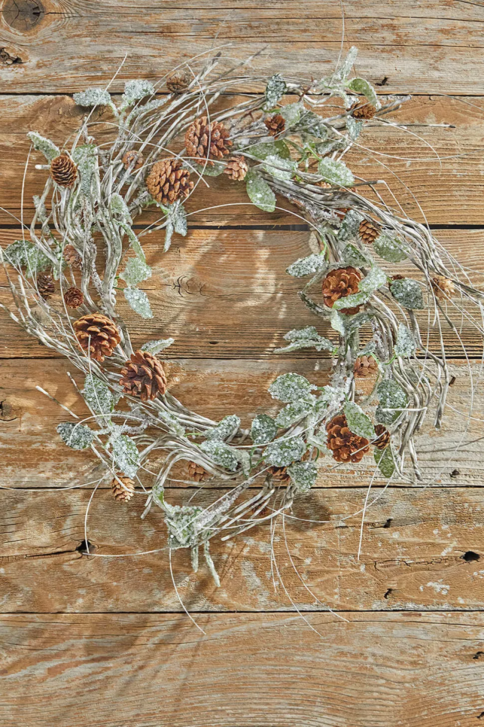 20” Birch/Leaf/Pinecone Wreath