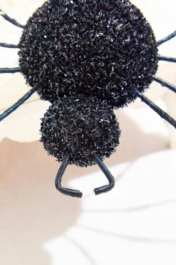 16" Black Frizzy Spider