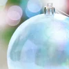 4" Blue Iridescent Ball Ornament