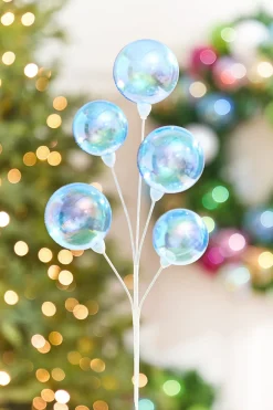 15" Blue Iridescent Ball Pick