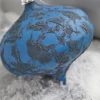 5" Blue Onion Ornament
