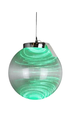 10" Borealis Ball Lighted LED - Green
