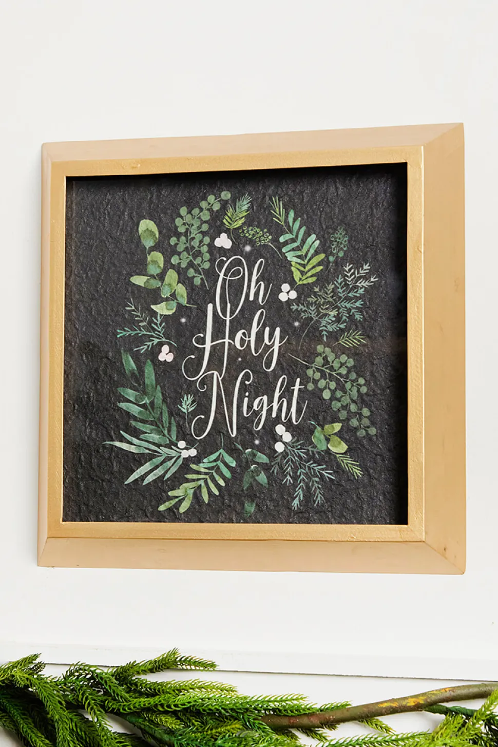 14” Botanical Wood Wall Decor