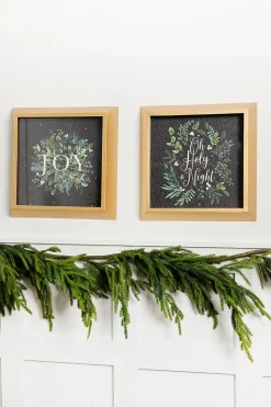 14” Botanical Wood Wall Decor