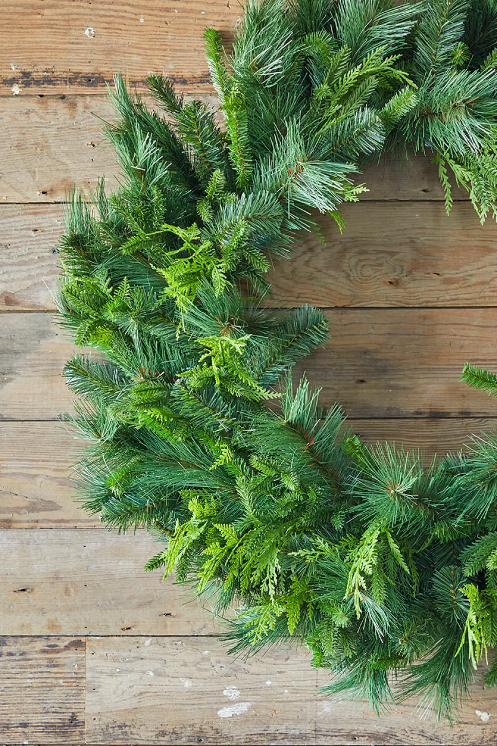 36" Bristle Pine With Natural Touch Evergreen Wreath