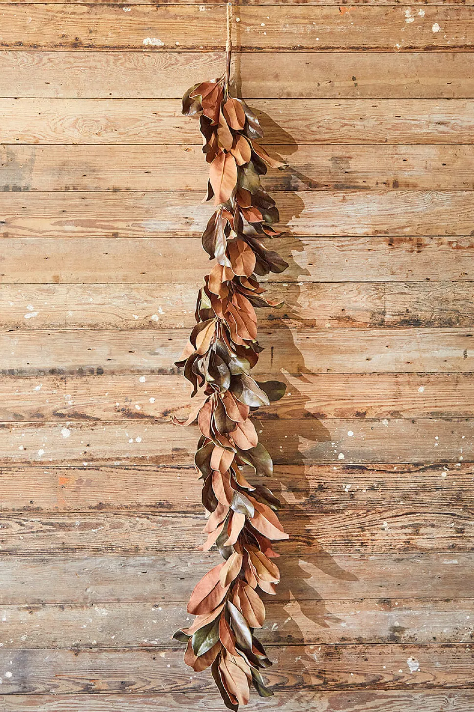 35" Bronzed Magnolia Leaf Garland