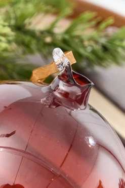6" Brown Glass Blown Ornament