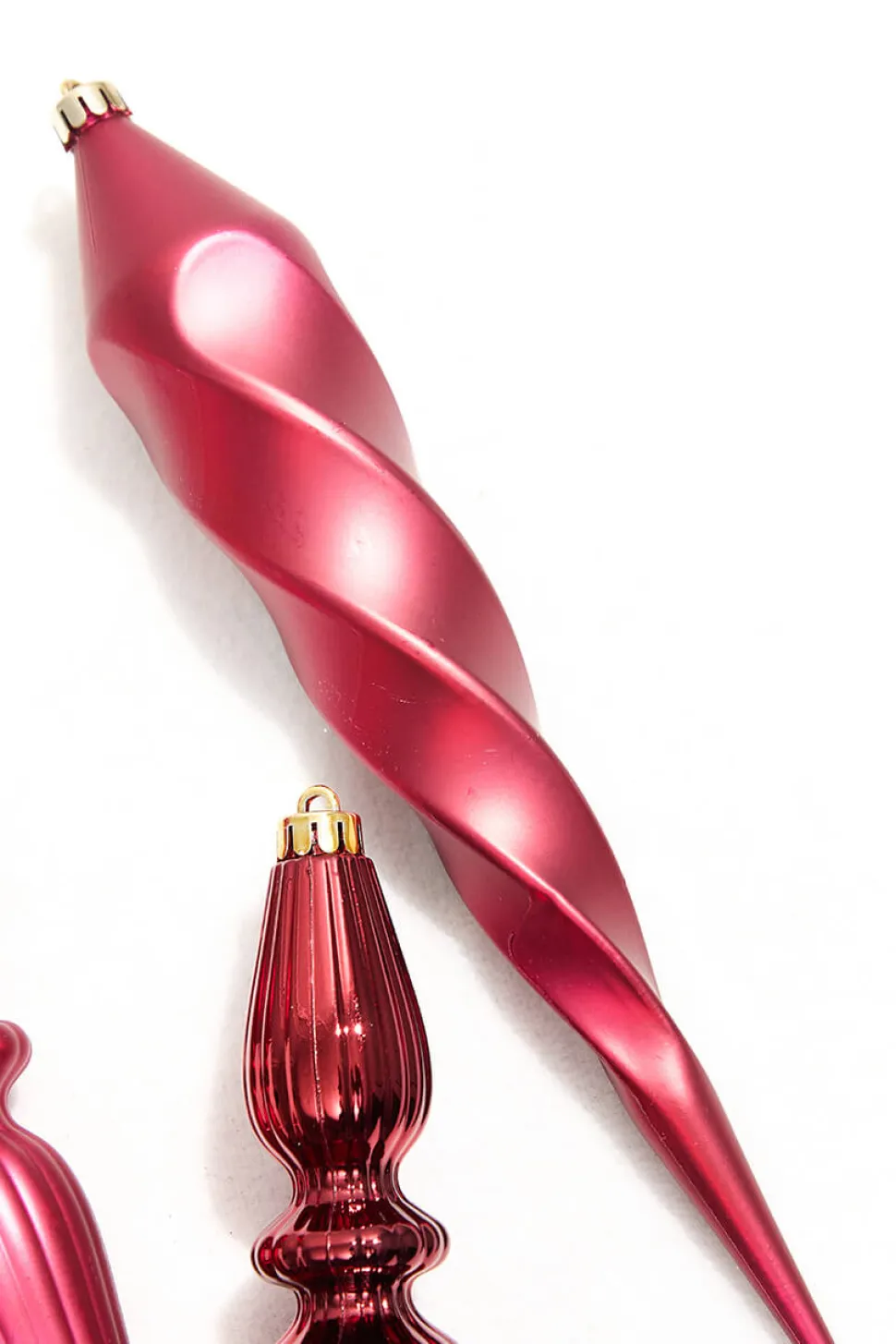 12" Burgundy Finial Boxed - Set of 4