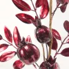 26" Burgundy Metallic Pomegranate Stem