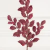 23" Burgundy Shimmer Metallic Holly