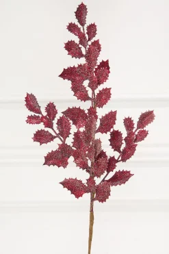23" Burgundy Shimmer Metallic Holly