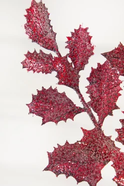 23" Burgundy Shimmer Metallic Holly