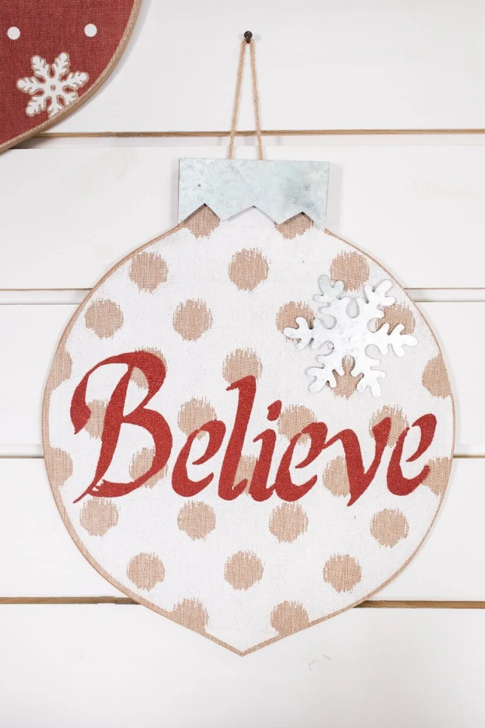 Burlap Ornament Wall Hangings