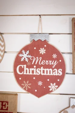 Burlap Ornament Wall Hangings