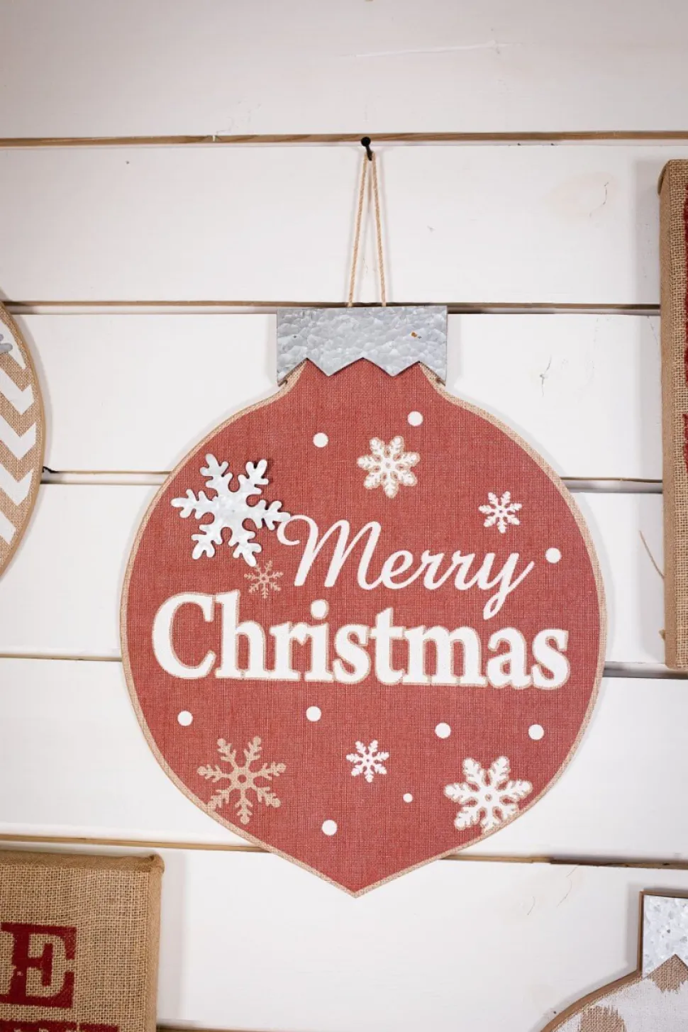 Burlap Ornament Wall Hangings