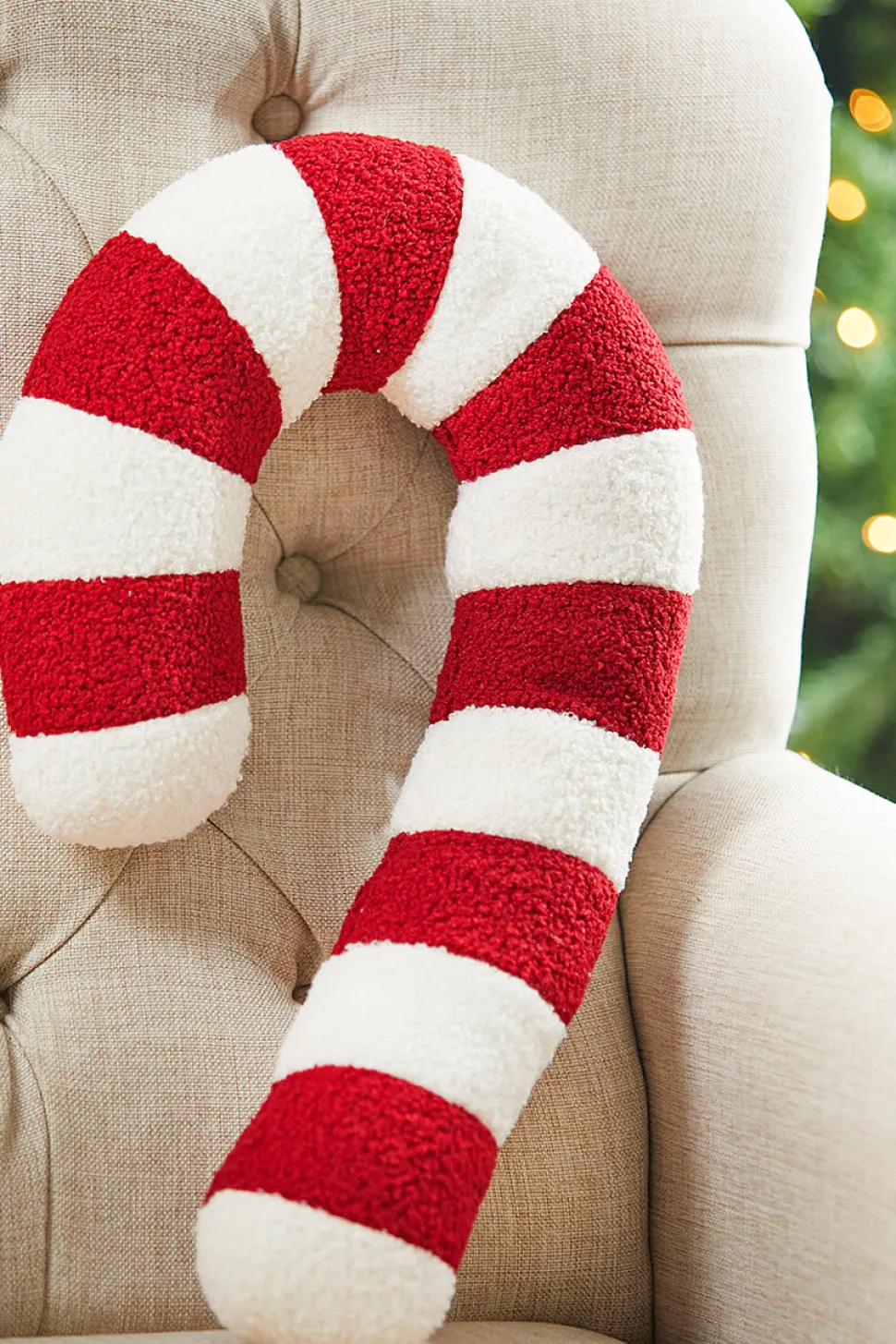 Candy Cane Pillow 21" x 11"