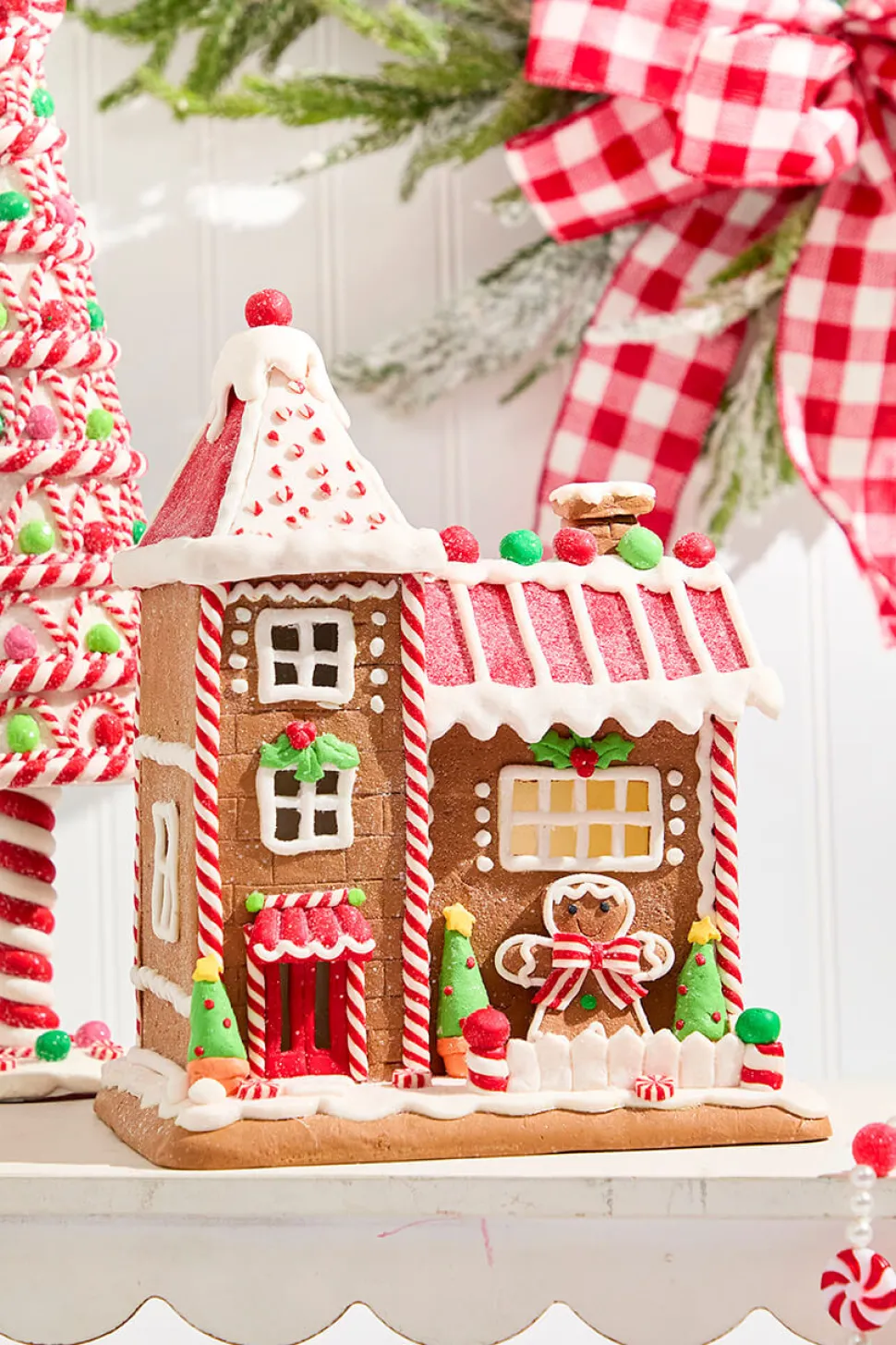 10" Candy Gingerbread House