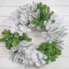 30” Caprico Green & White Wreath