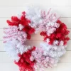 30" Caprico Red/White Wreath