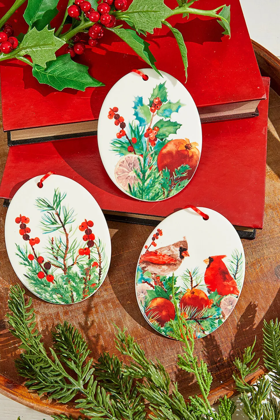 5" Cardinal Ceramic Ornament