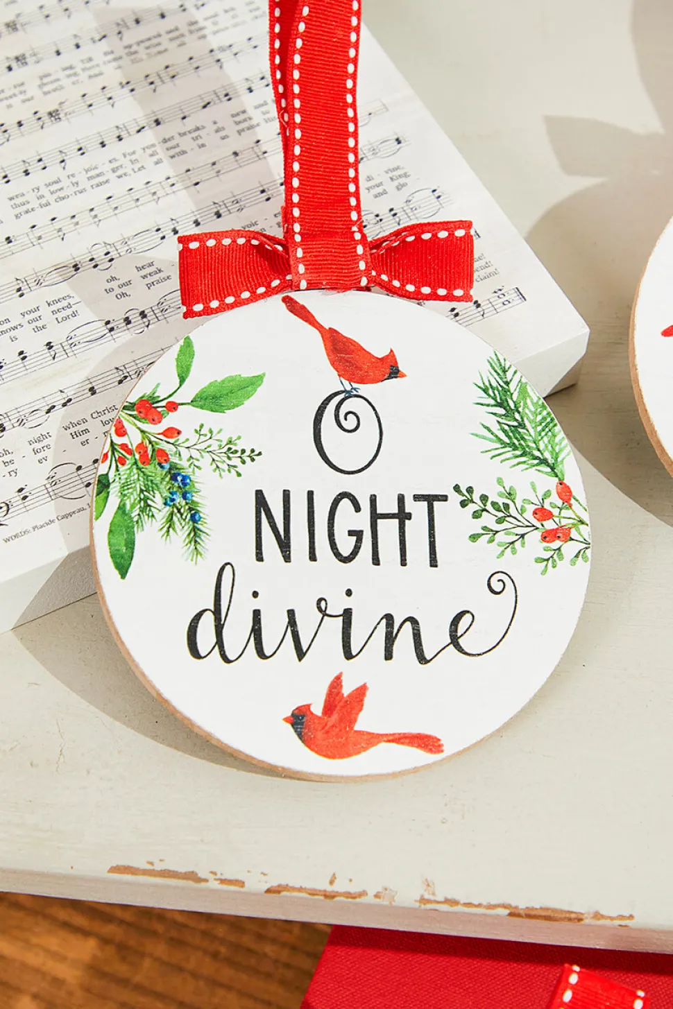 Cardinal Chorus Ornament - Assortment of 5