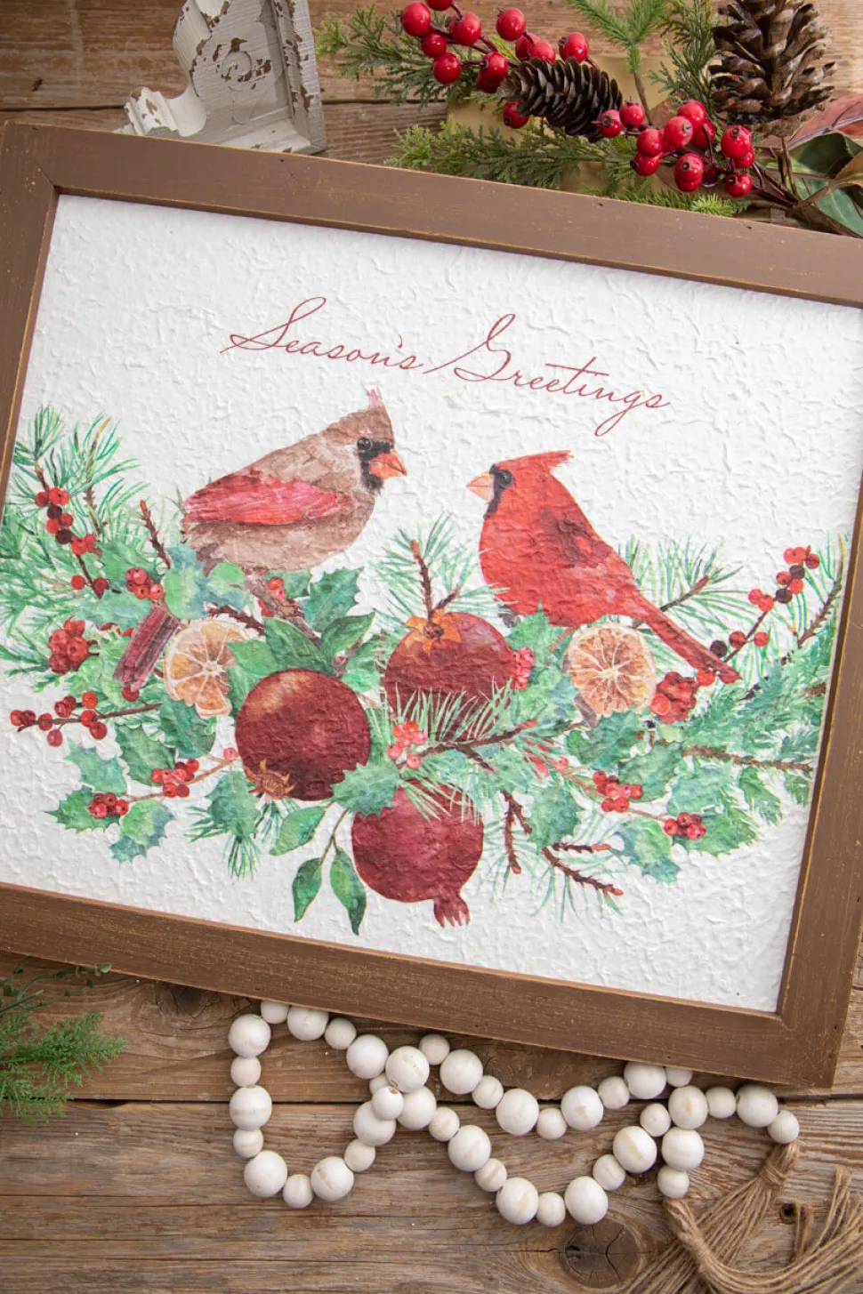 22” Cardinal Wall Decor