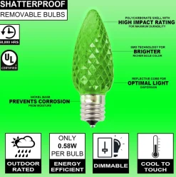 Case - Green C9 Wonderful Faceted (500pcs)
