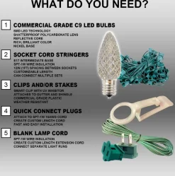 Case - Green C9 Wonderful Faceted (500pcs)