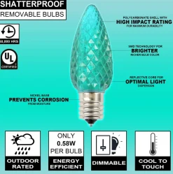 Case - Teal C9 Wonderful Faceted (500pcs)
