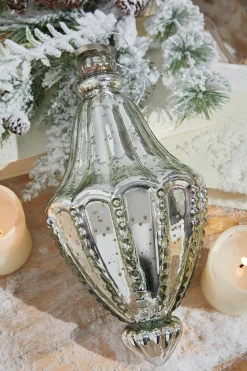 10" Catherdral Antique Mercury Glass Ornament