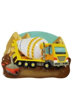 3.5" Cement Truck Customizable Ornament