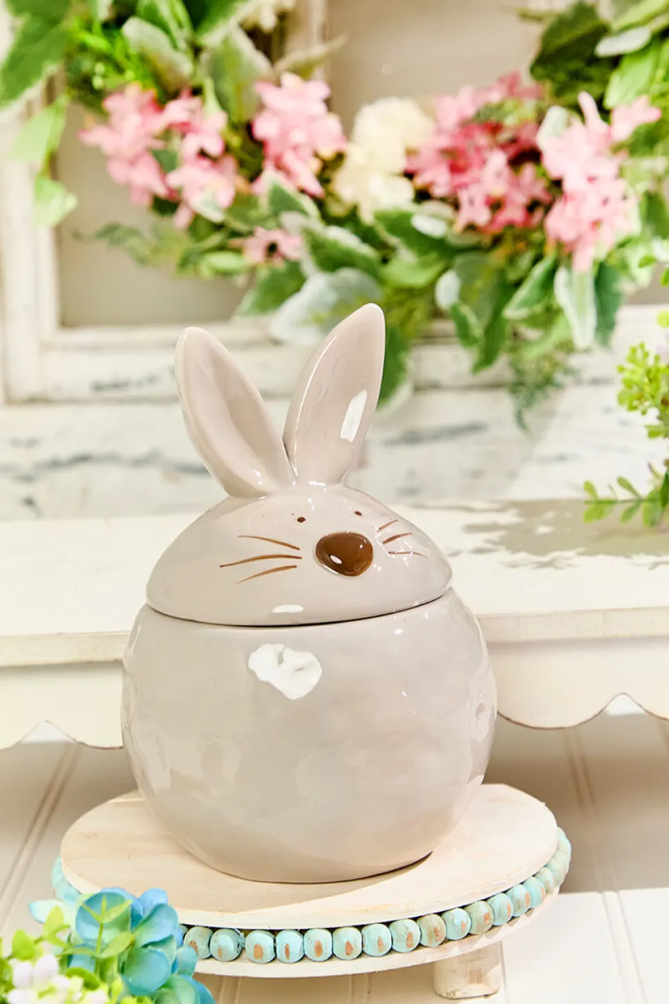 8" Ceramic Bunny Cookie Jar