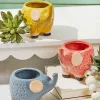5" Ceramic Elephant Planter Set of 3