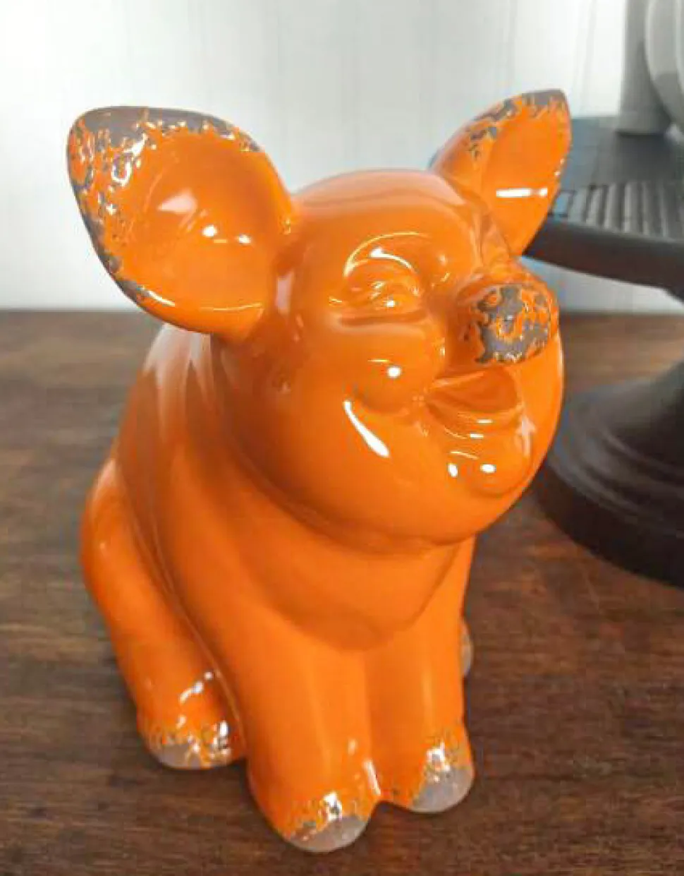 8.4” Ceramic Jolly Harvest Pig