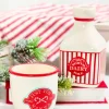 6" Ceramic Milk Jar "North Pole Dairy"